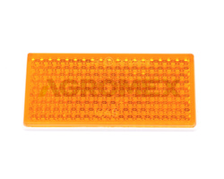 Odblask prostokątny przyklejany pomarańczowy