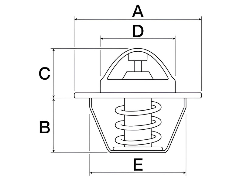 Termostat Case 76 stopni 74702039 