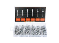Zestaw nitów zrywalnych aluminiowych 320 szt.. TEGER