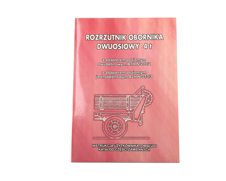 Katalog części rozrzutnik obornika dwuosiowy 4t