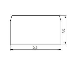 szyba ładowarka teleskopowa JCB - dachowa 827/30432 (3752)