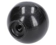 gałka dźwigni fi 32mm, M6 czarna