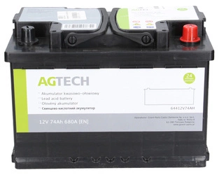 akumulator 12V 74Ah 680A AGTECH