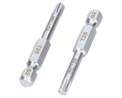 Końcówki wkrętakowe bity T25 50mm Waryński komplet w blistrze dwusztukowym