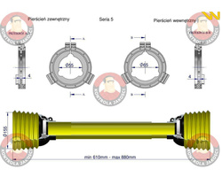 Obudowa wału przegubowo-teleskopowego do długości 610 seria 5 WARYŃSKI