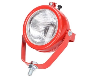 lampa robocza uniwersalna czerwona do ciągnika Massey Ferguson 120mm z wyłącznikiem