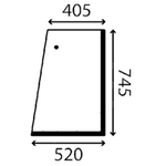 szyba Yanmar - drzwi górna lewa 172527-67230