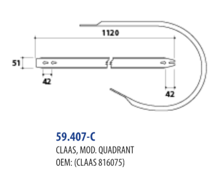 Osłona podbieraka prasa Claas Quadrant 816075