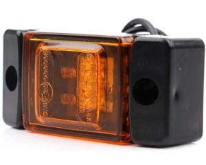 Lampa obrysowa LED 12 V - 24 V boczna pomarańczowa