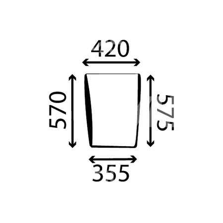 szyba CASE Magnum 7110 7120 7130 7140 - przednia dolna lewa 1340196C1 (1293)