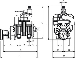 Pompa próżniowa beczkowozu B&P MEC 8000M