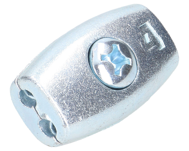 Zacisk liny kubełkowy 4mm ocynkowany