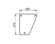 szyba do ciągnika John Deere - przednia dolna L57280 (1376)