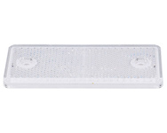 odblask biały prostokątny przykręcany 96x42mm