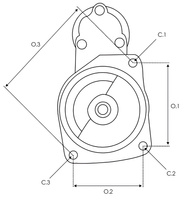 Rozrusznik Regenerowany 12V, 10Z pasuje do Zetor