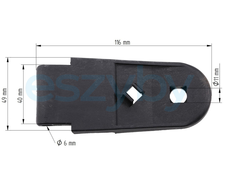 zawias szyby tylnej Fendt Farmer, Favorit 816810050042