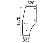 szyba do ciągnika Fendt - drzwi lewe 208810030010