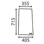 szyba Volvo - boczna przednia przesuwana prawa VOE15187349 (4278)
