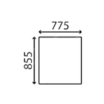 szyba Kubota - tylna RG108-46390 (4732)