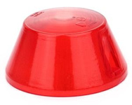 Klosz lampy niski WE-92 czerwony