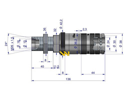 Szybkozłącze hydrauliczne zrywalne seria WIA3CV (3CFPV) gniazdo long M26x1.5 18L gwint zewnętrzny LONG EURO PUSH-PULL (ISO 7241-A) Waryński