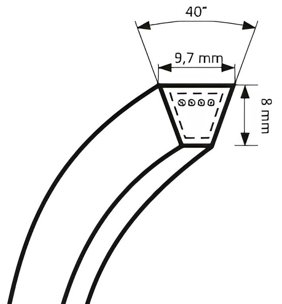 Pas klinowy SPZ-1600 SK Optibelt