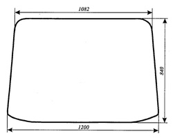 szyba do ciągnika MTZ-82 duża kabina oryginalna - tylna (44)
