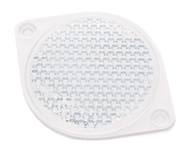 odblask biały okrągły przykręcany 75mm WAŚ