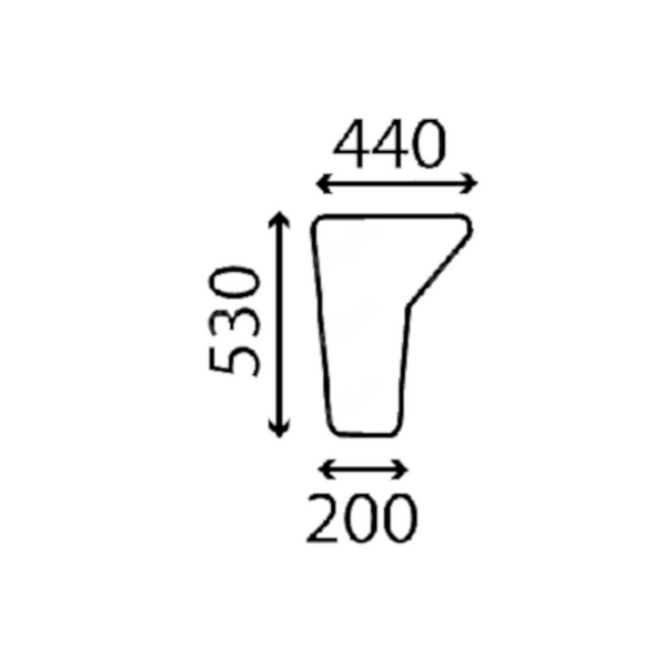 szyba Case - drzwi dolna lewa E44008