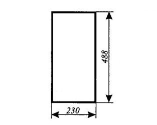 szyba do ciągnika C-360 kabina Szczytno - przednia dolna (lewa, prawa) (663)