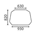 szyba Case - przednia E35199 (2966)