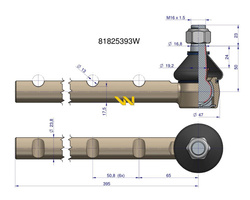 Przegub kierowniczy 81825393 Ford WARYŃSKI