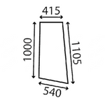 szyba JCB - boczna lewa 827/20393 (4161)