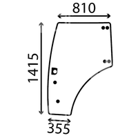 szyba Case Farmall U 95 105 115 - drzwi lewe 84224132 (1467)