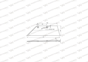 Lemiesz lewy 18" SB 45 LI pług Lemken 3352031 WARYŃSKI