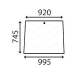 szyba Massey Ferguson - przednia 3101829M1