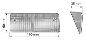 klosz lamy przedniej prawy Case, Fiat 2.8019.460.1, 280194601, 9933139