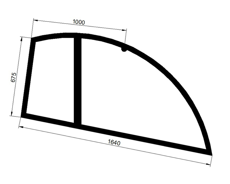 szyba do ładowarki Haulotte - boczna prawa 2326010160
