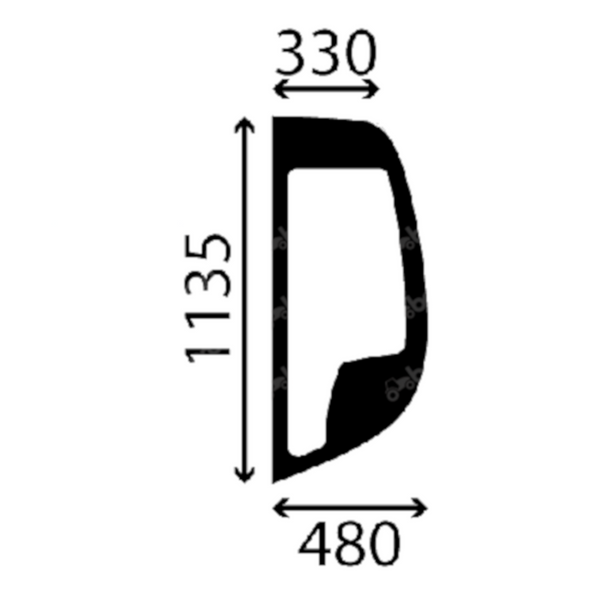 szyba Hyundai - boczna lewa 71Q6-02721 (3849)