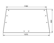 szyba do ciągnika Deutz-Fahr - tylna 520590 (1113)