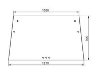 szyba do ciągnika Deutz-Fahr - przednia bezbarwna 04340307 (1550)