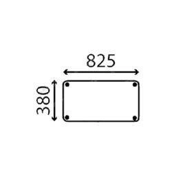 szyba do ciągnika Same - tylna dolna 092442170