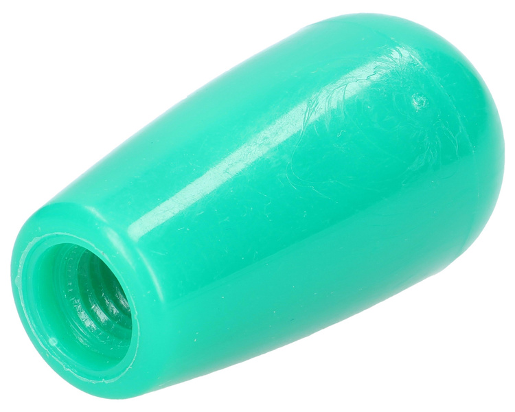 gałka dźwigni wydłużona 52mm, M10 zielona