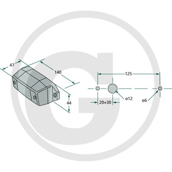 oświetlenie rejestracji, tablicy rejestracyjnej COBO Massey Ferguson 3042143M91, 3809543M91, 829121M1