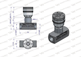 Zawór dławiący WRFB 90 1/4''BSP Waryński