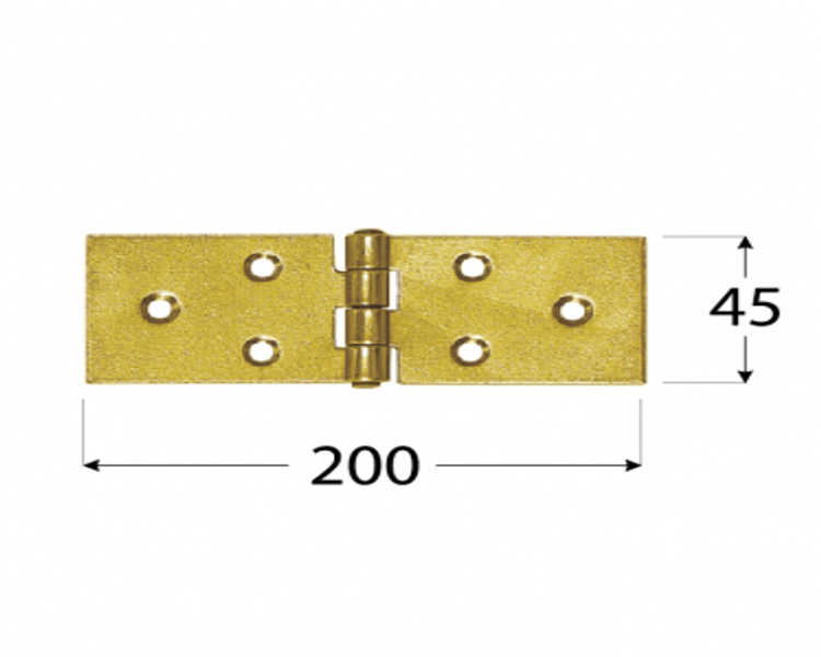Zawias budowlany 200x45x1,5 klapy skrzynie domax