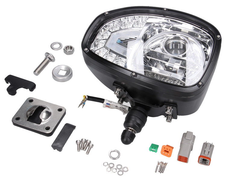 lampa reflektor przedni lewy LED ładowarka JCB, Manitou, Fastrac