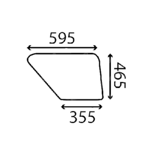 szyba - boczna dolna prawa 7701024740