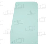 szyba do koparki Hyundai - drzwi górna tylna 71K8-03240