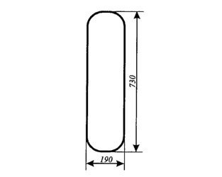 szyba do ładowacza Ł34 Stalowa Wola - boczna (prawa, lewa) (632)